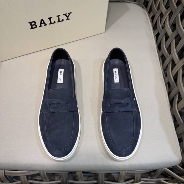 bally Bally Synchronous Official Website Suede Loafers Made Of Imported Suede