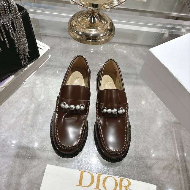 25 New Item, Top Version, , Flagship Store, New Miss Dior Street Loafers, Har