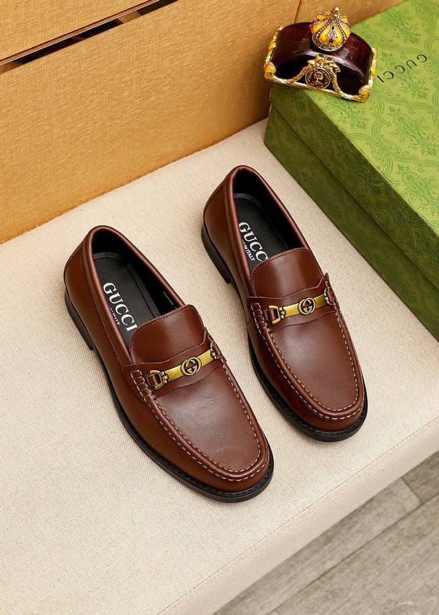 Product Trademark Gucci Casual Leather Shoes Standard Size: 38-44 45 Customized