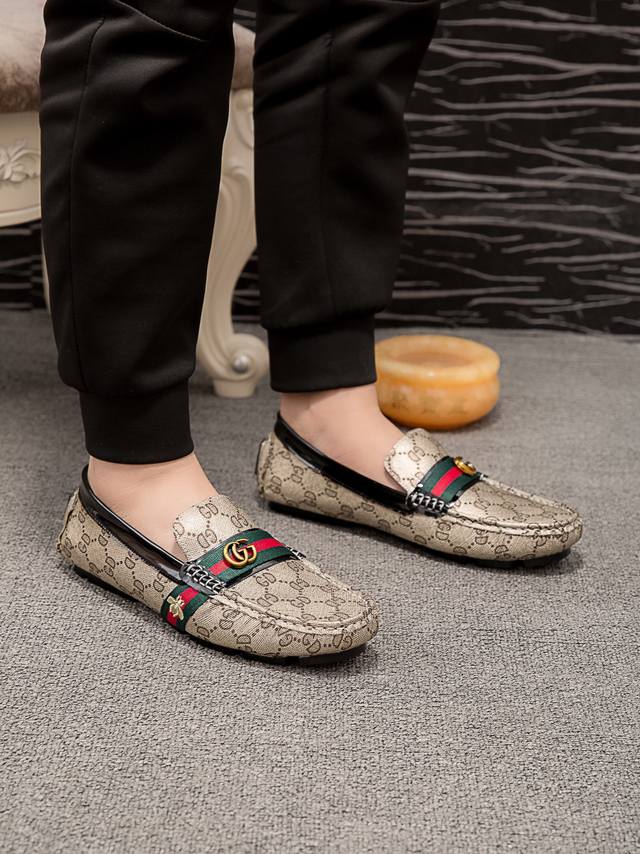 Official New Gucci Men's Casual Loafers The Latest Elements Are Popular All Over