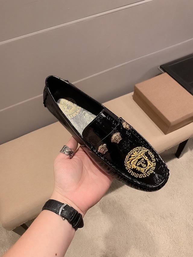 Brand Versace Official Flagship Store New Upper Made Of Imported Italian First-L
