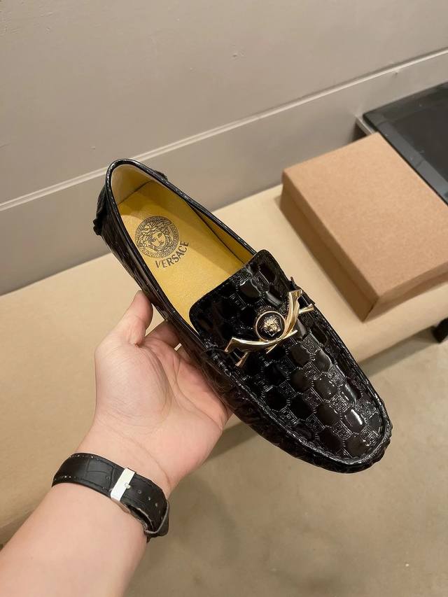 Real Price Versace Official New Shoe Upper First Layer Italian Cowhide Surface N
