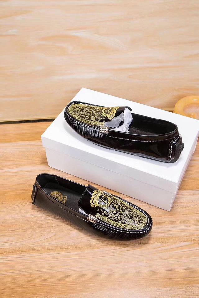 Versace Official Original Upper First Layer Imported Cowhide Leather + Goddess S