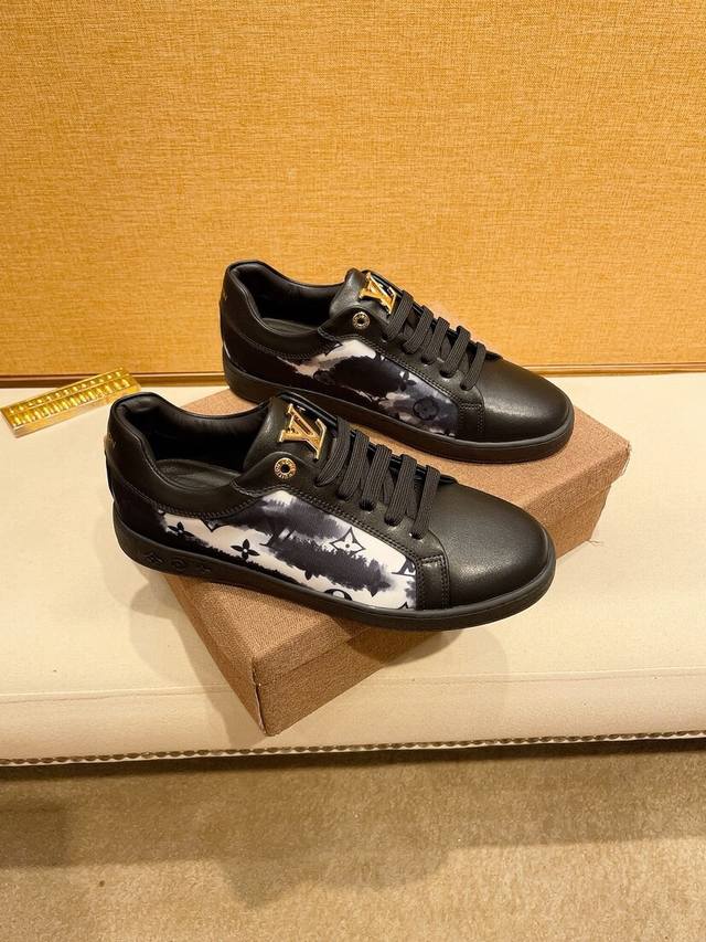 Factory P Price Lv Louis Vuitton New Men's Leather Casual Shoes The Highest Vers