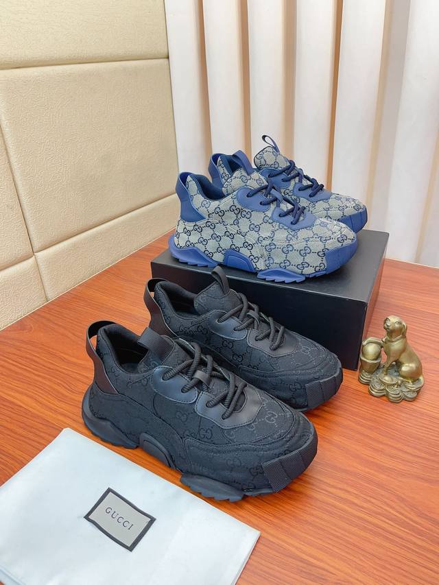 Real Price Gucci Dad Shoes With Big Soles, Popular Casual Sports Shoes, Breathab