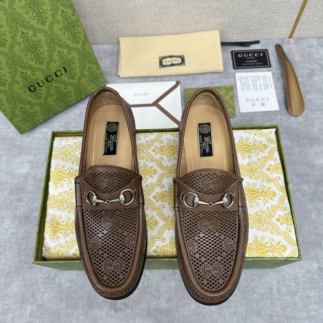 9160 Gucci G Home Gucc* New Men's Horsebit Loafer Official Price Rmb, Made Of