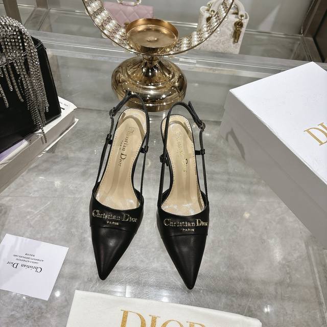 Factory Single Shoes Sandals 25Ss Early Spring New Dior D-My Hardware Letter Buc