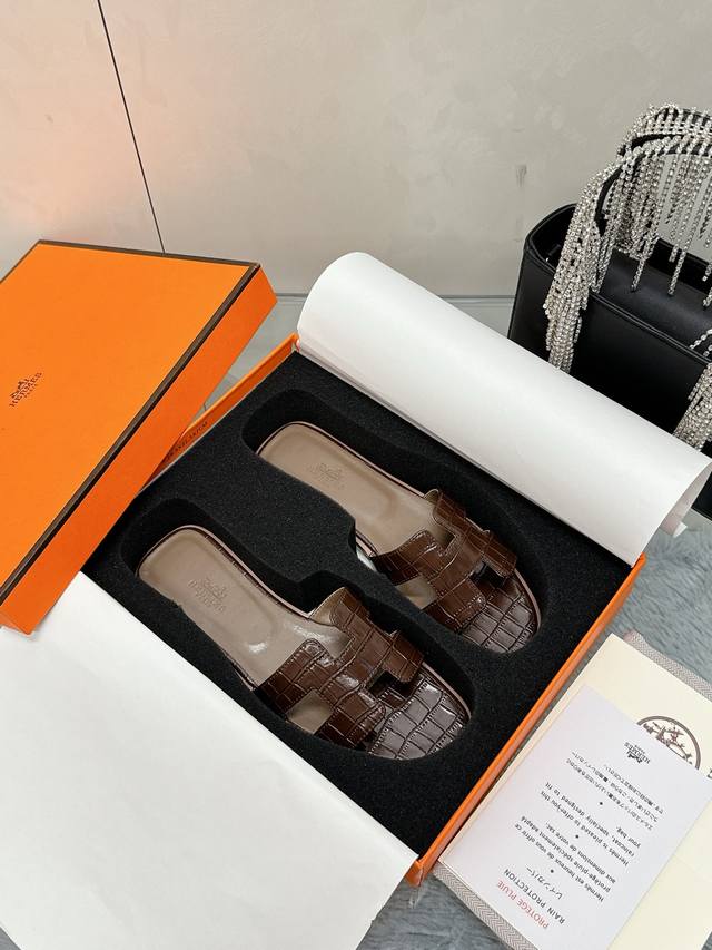 Factory P Price P Hermes H Slippers All Over The Network Advantage Release Forei