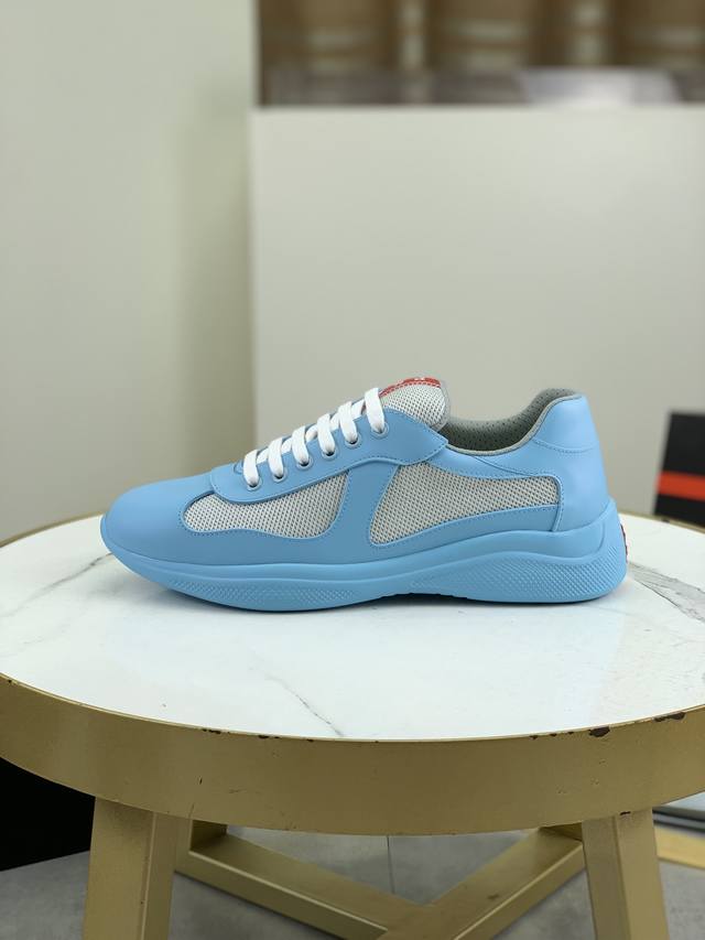 Factory Price Pp Prada Top Version Sports Shoes Upper Imported Flying Woven Fabr