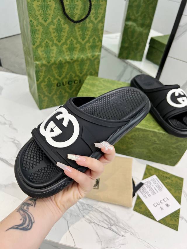 Real Price Gucci Gucci Summer Latest Hot Sandals Platform Thick-Soled Slippers S