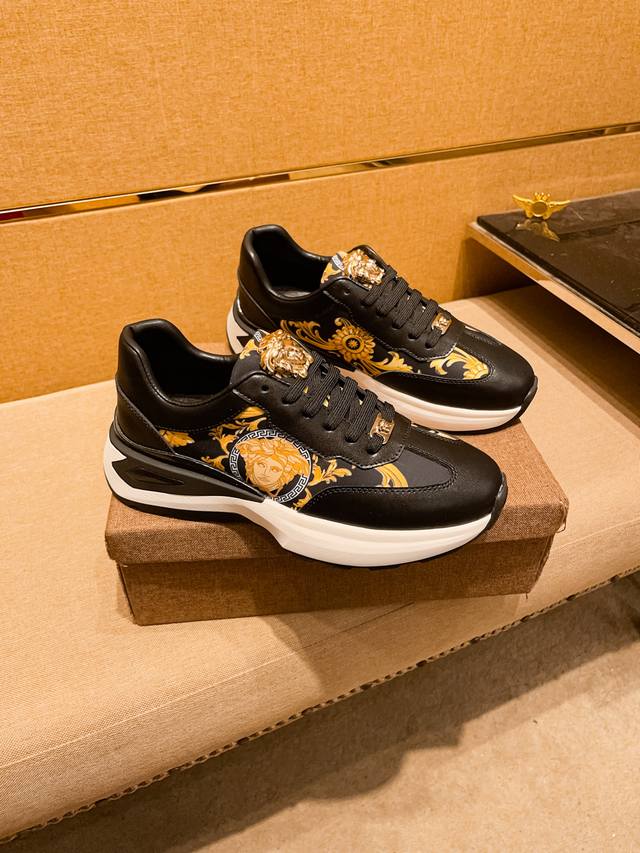 Factory P Batch Versace Men's Shoes High-End Brand Official Website 1 1 Latest M
