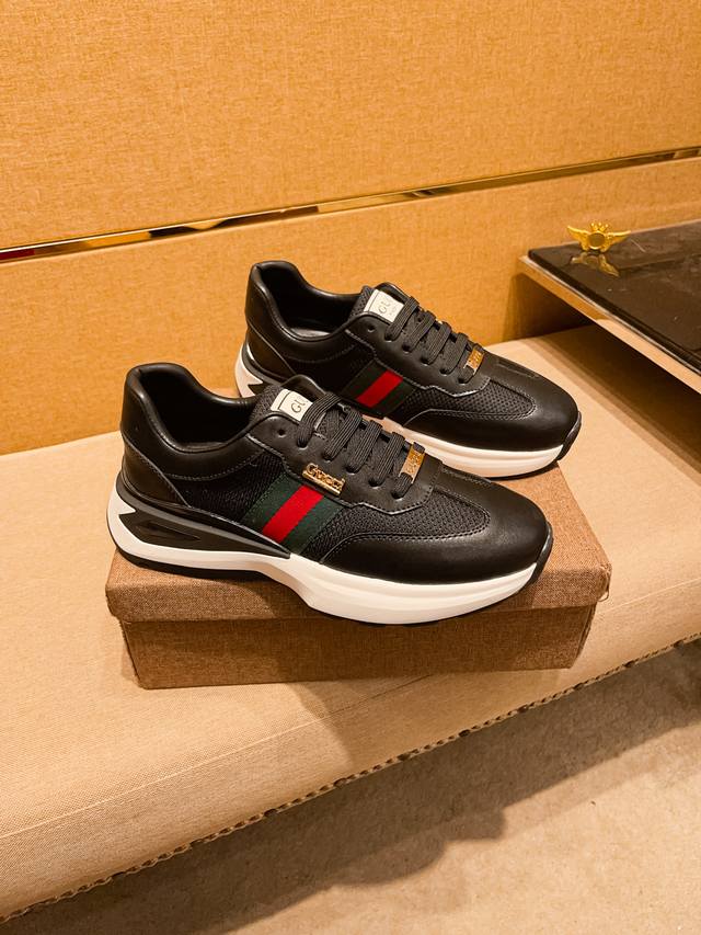 Factory P Batch Gucci Men's Shoes High-End Brand Official Website 1 1 Latest Mas