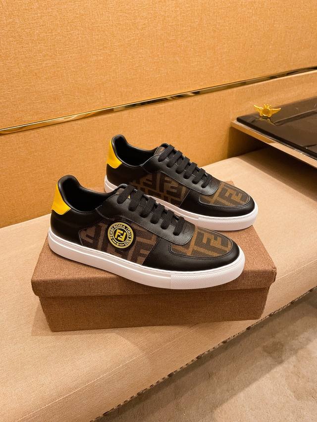 Factory P Batch Fendi Men's Shoes High-End Brand Official Website 1 1 Latest Mas