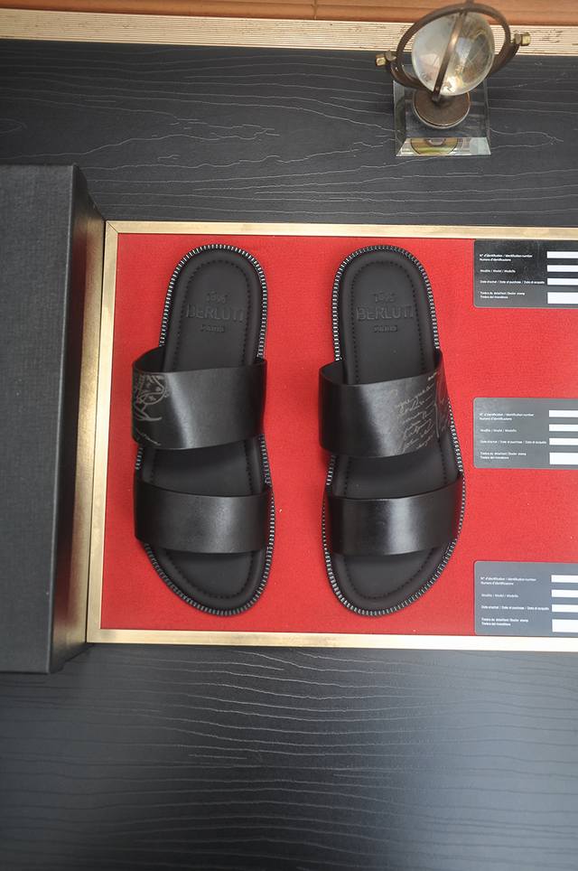 Factory Price P Berlut* Men's High-End Slippers Officially Released New Model Fo
