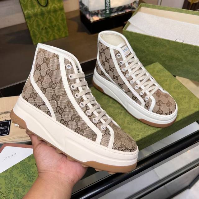 Factory Price P Gucci Low-Top High-Top Casual Sports Shoes Top Version One-To-On
