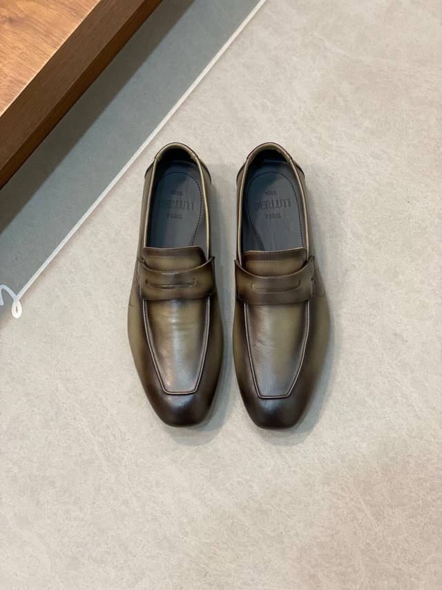 berluti Lorenzo Drive Camoscio Deerskin Loafers Size 39~44 38 45 Customized G