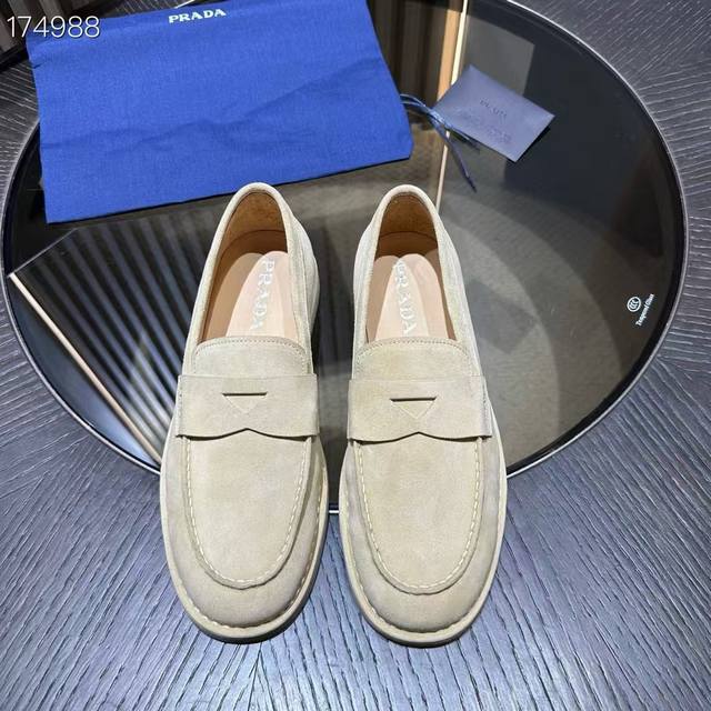 prada Soft Leather Loafers With Leather Lining For A Modern Silhouette Eye-Ca