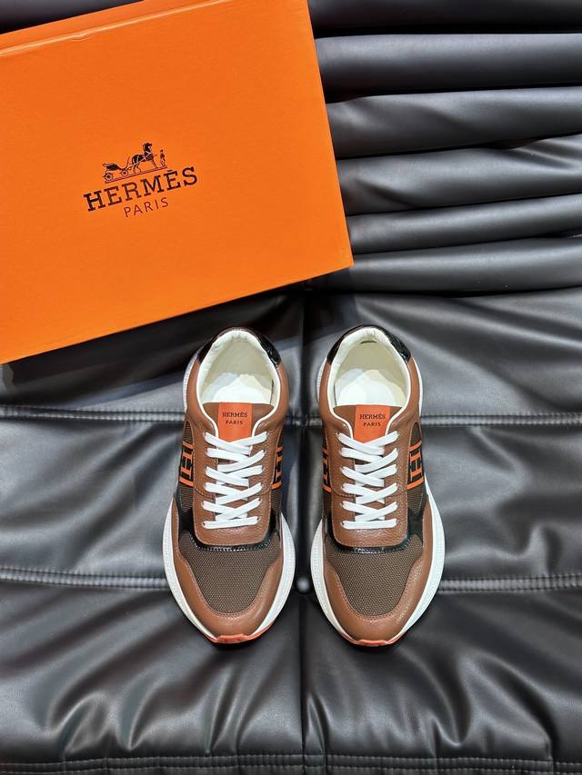 Factory P Price Hermes Hugo Thick-Soled Sneakers Casual Men's Shoes This Sneaker