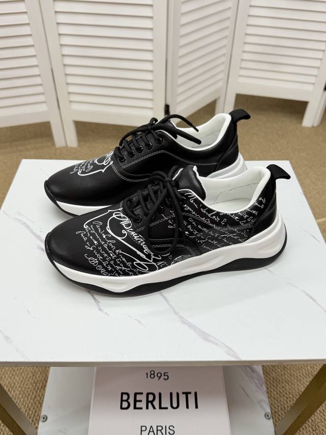 berluti Brulee High-End Men's Sports Shoes Imported From Italy, Hand-Painted