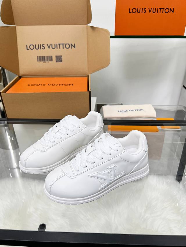 Couples 2025 Summer Lv Louis Vuitton New Model Shipment Upper Head Cowhide Rubbe