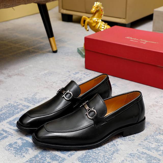 Factory Price Ferragamo New Men's Casual Slip-On Shoes Official Website Original