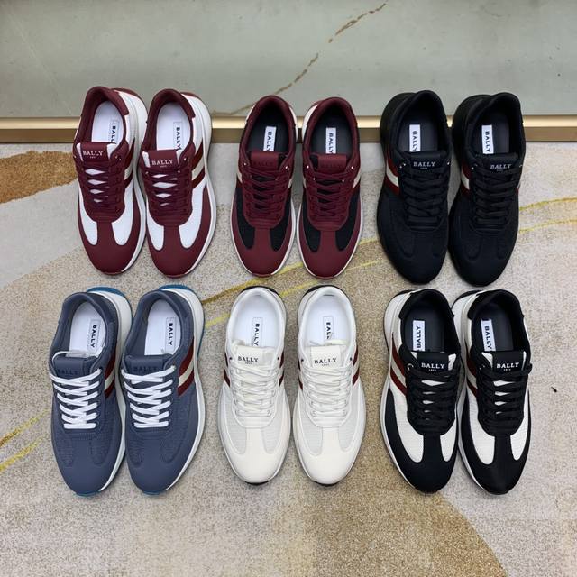 Bally 2025 New High-End Casual Custom Casual Top Layer Leather Upper + Hand-Form