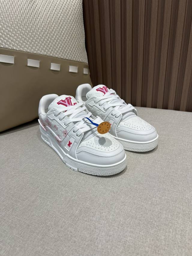 Factory Price Pp Women's Size# Sakura Print Top Purchasing Version Lv Trainer Co