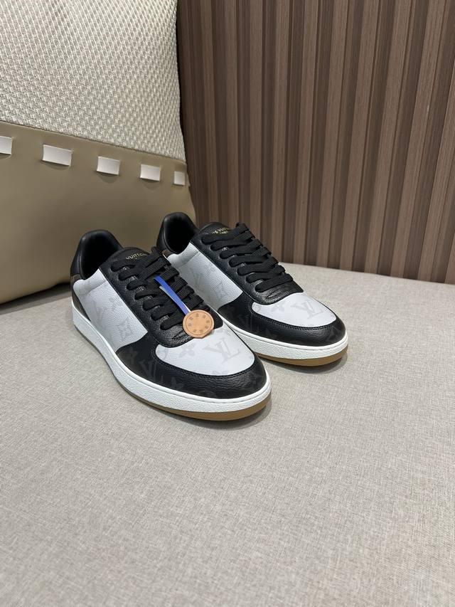 Factory Price Pp Men's Size Top Purchasing Version Lv Rivoli Series Low-Top Casu