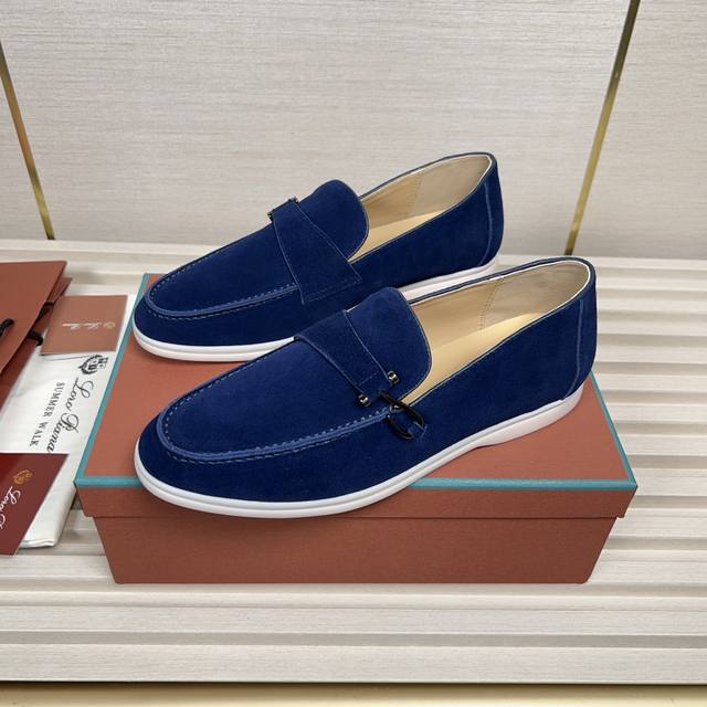 Real Price Loro Piana New Moccasin Shoes With Water-Repellent Upper And Rubber S