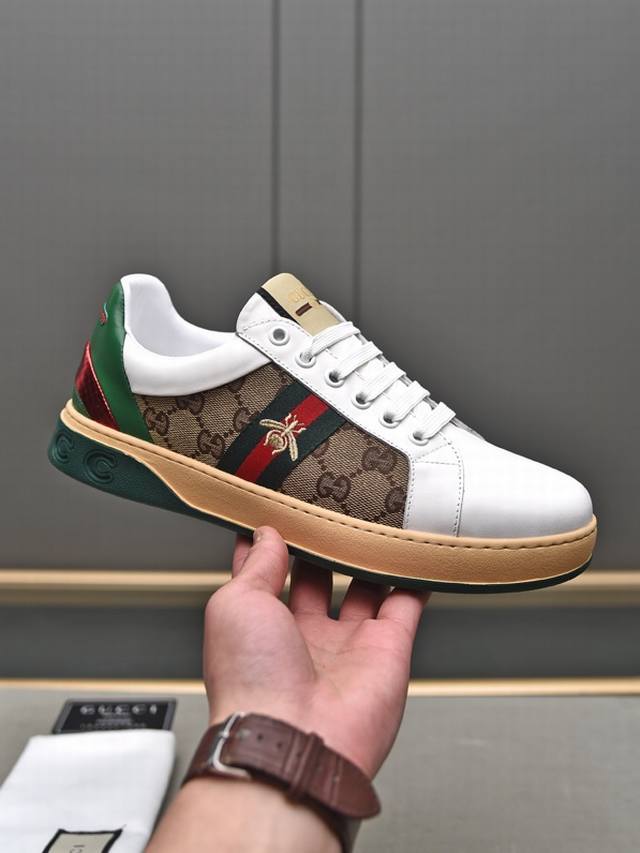 Classic Reappearance Of Gucci-Guccl The Upper Is Made Of Italian Imported First-