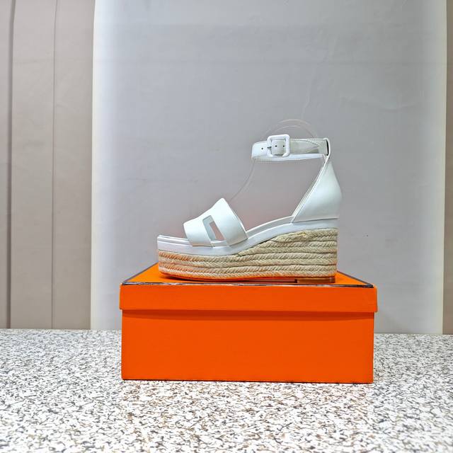 Top Hermes Hemp Rope Bottom H Sandals New Color Matching Oran Sandals Classic Se