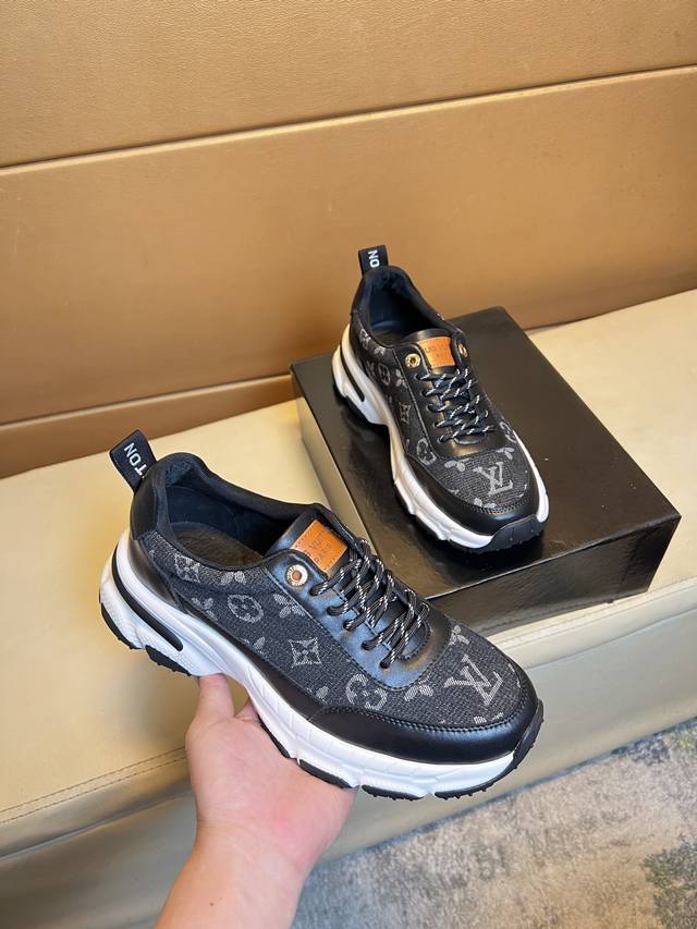 Louis Vuitton Unique Modern Style Sports Shoes Casual Loafers Original Leather S