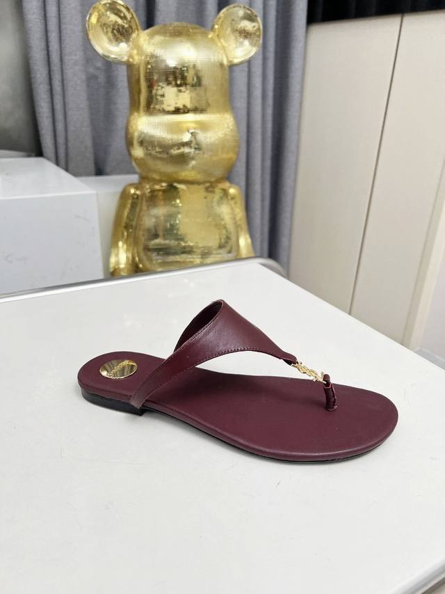 Saint Laurent: Reddish Brown Cowhide Size 35-44 42.43.44 Custom Made, No Returns