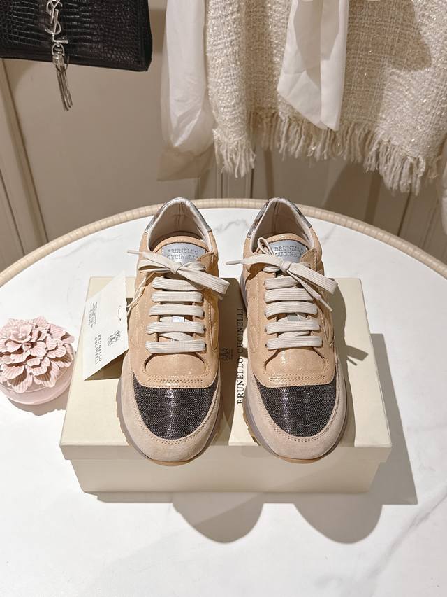 brunello Cucinelli New Bc Classic Casual Shoes Sports Shoes Series Single Sho