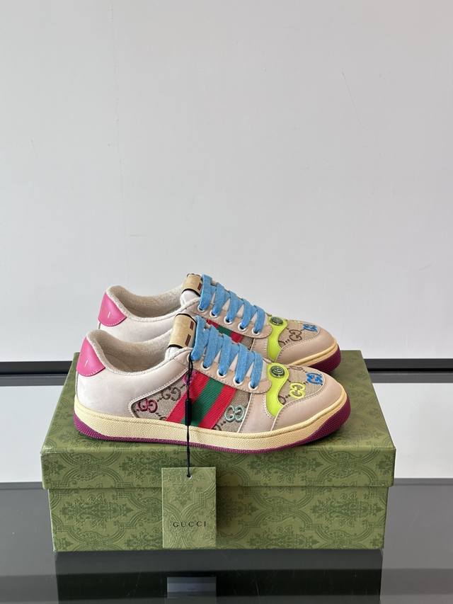 gucci Screener Dirty Shoes In New Colors. The Dopamine Style Of The Latest Co