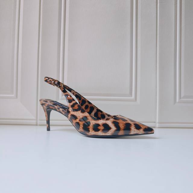 d&G Leopard Print Cowhide Leather Material Genuine Leather Outsole Sheepskin