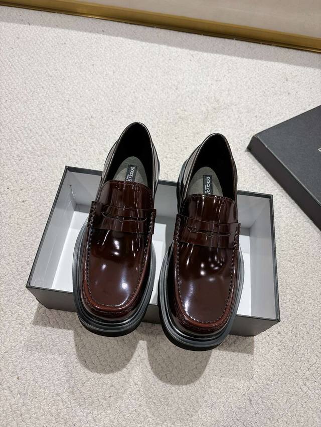 dolce&Gabbana Dolce & Gabbana Men's Boutique Casual Leather Shoes Top Quality
