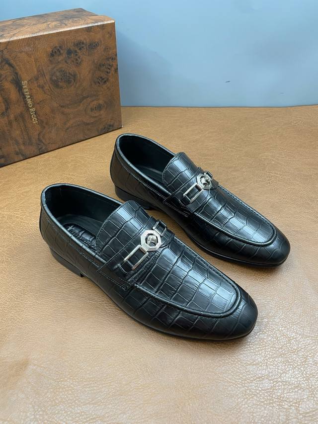 stefano Ricci High-End Men's Formal Casual Leather Shoes, High-End And Elegan