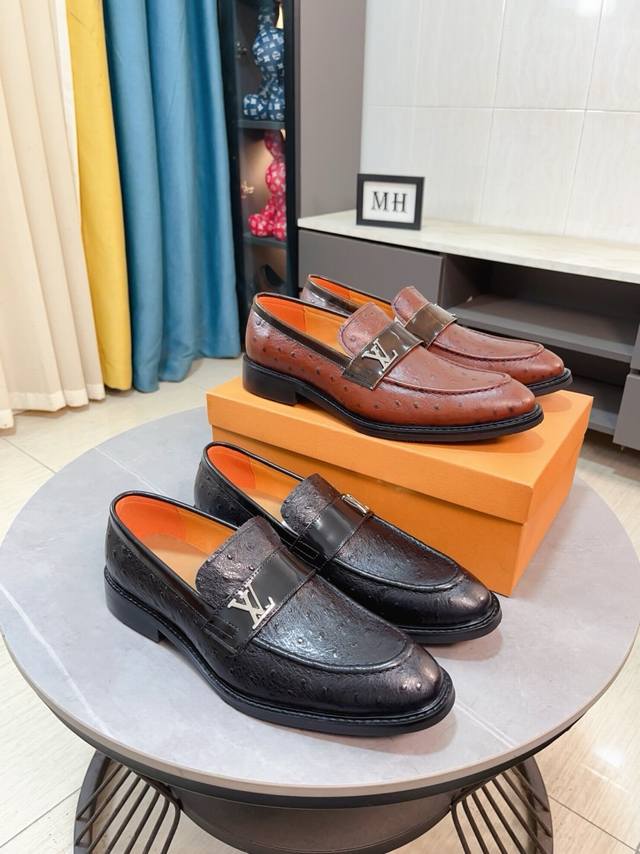 Factory Price P Cow Lining Lv Louis Vuitton New Open-Edge Pig Leather Shoes, The