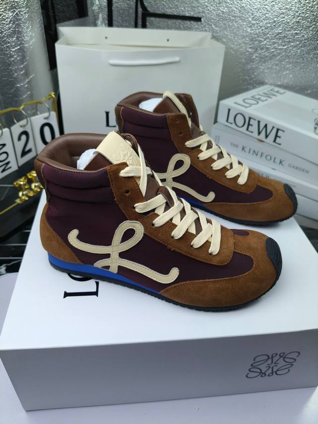 loewe Loewe High-Top Dexterity Shoes, Forrest Gump Shoes New Color Matching F