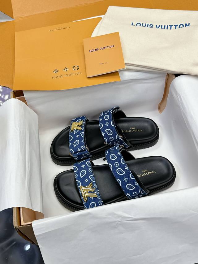 Factory P Price P Donkey Series Sandals Lv Sandals Half-Slippers Latest Model -
