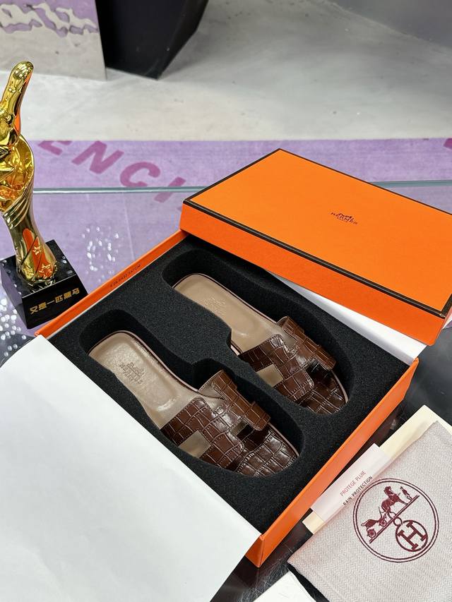 Factory P Price P Hermes H Slippers All Over The Network Advantage Release Forei