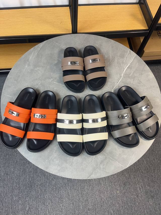 h Classic Couple Belt Buckle Second Uncle Slippers Hermes Spring And Summer S