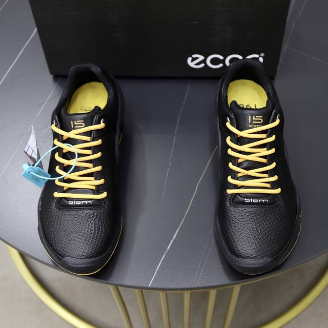 Factory Price Pp Ecco Cowhide Leather Round Toe Lace-Up Non-Slip Wear-Resistant