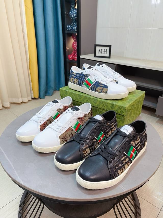 Factory Price P Gucci New Men's Shoes High-End Brand Latest Fashion Casual Men's