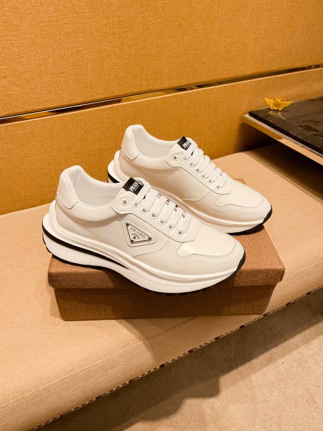 Factory P Batch Prada Men's Shoes High-End Brand Official Website 1 1 Latest Mas