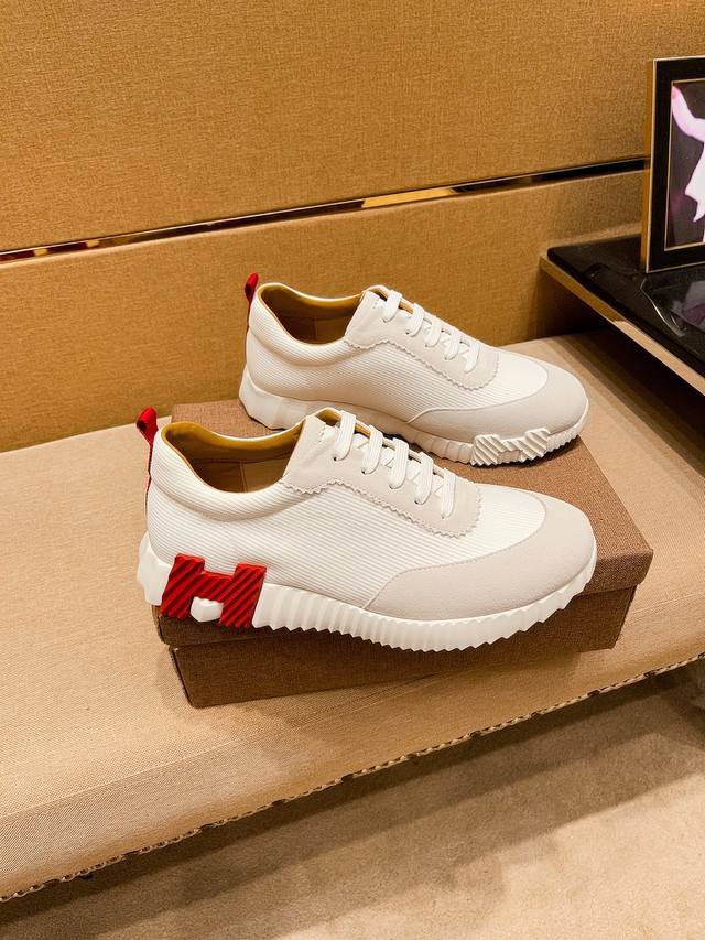 Factory P Batch Hermes Men's Shoes High-End Brand Official Website 1 1 Latest Ma