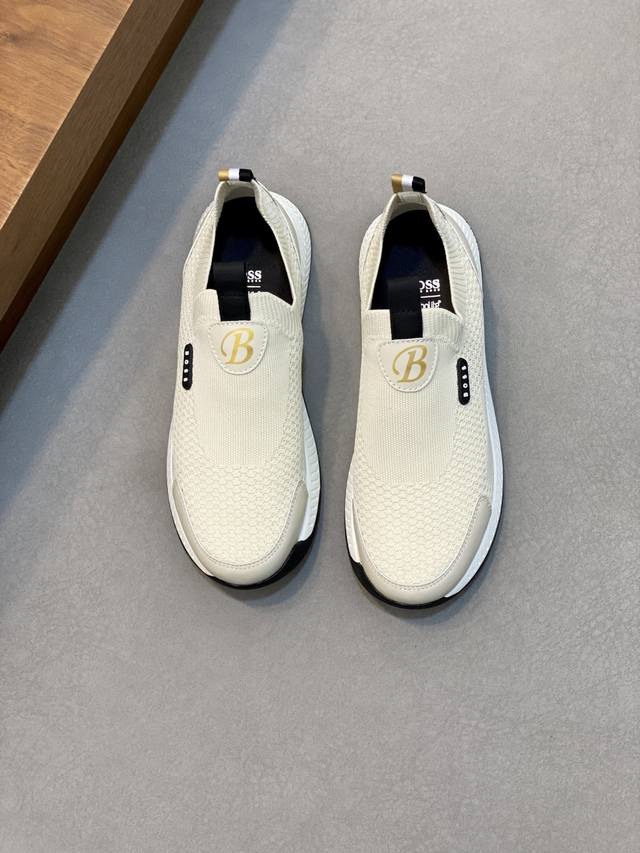 boss Men's Sneakers Precious Materials Enrich The Casual And Timeless Style O