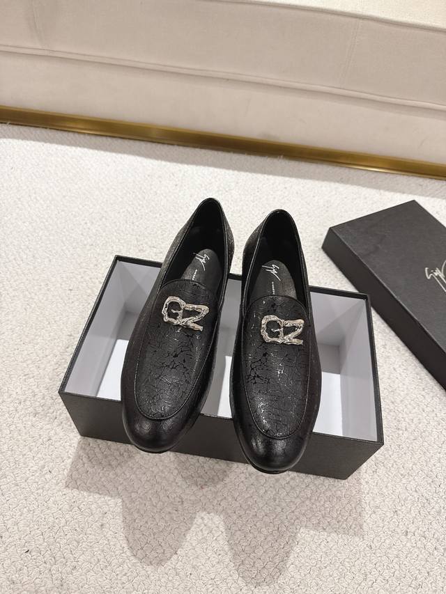 giuseppe Zanotti High-End Leather Sole Classic Men's Business Leather Shoes I
