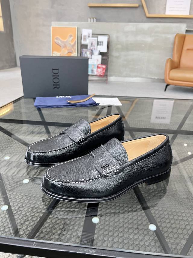 Top-Level Purchasing Agent Dizha Street Men's God Leather Shoes With Leather Out